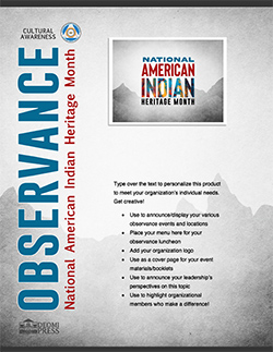 2022 National American Indian Heritage Month Mini Poster Template